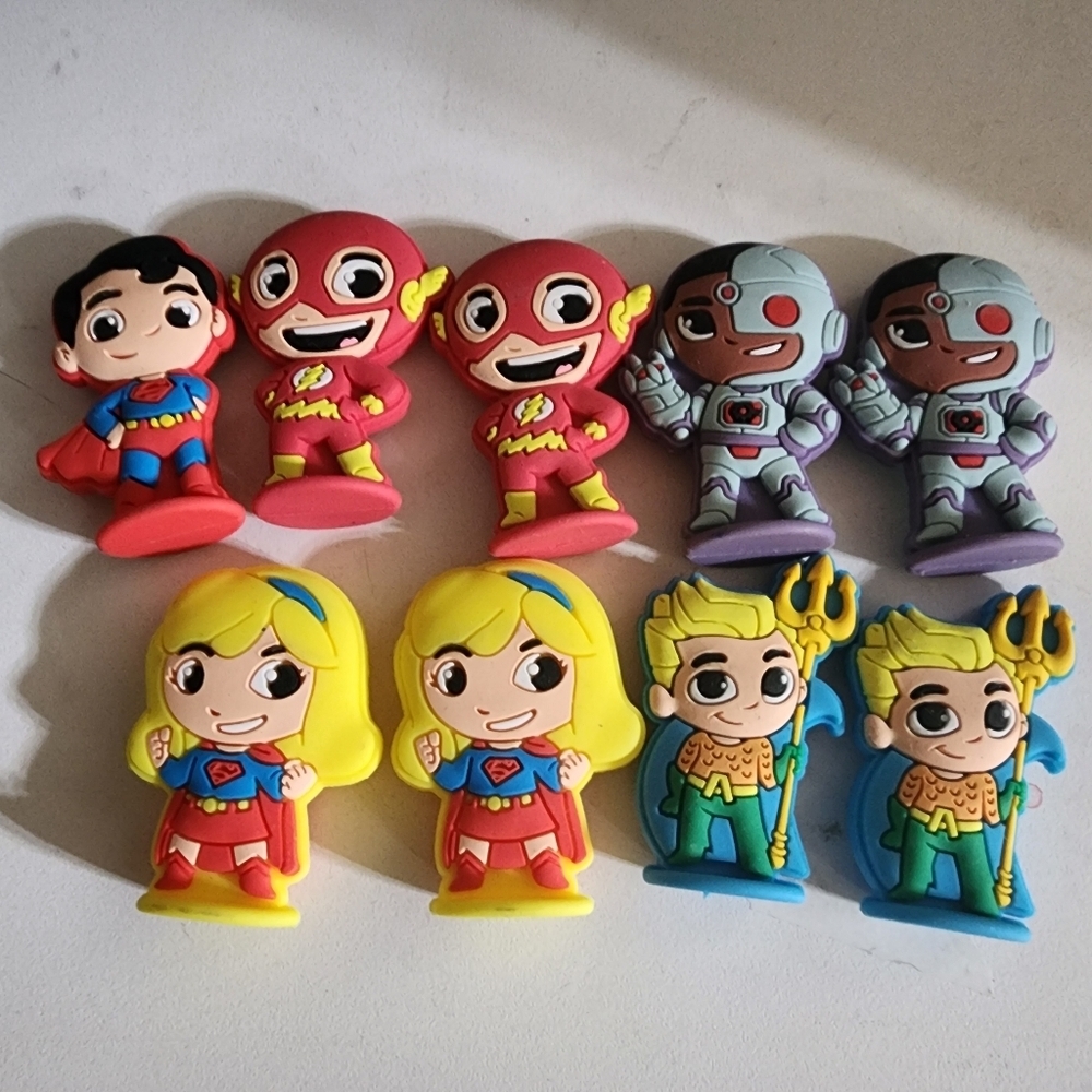 DC Super Friends soft PVC 2D figures miniatures